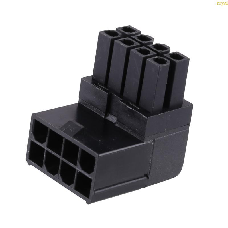 (ส่วนลดสูง)oyalking.th เมนบอร์ด CPU 8Pin ชายหญิงเป็นชายอะแดปเตอร์เชื่อมต่อไฟ 8Pin 90 องศาพวงมาลัย