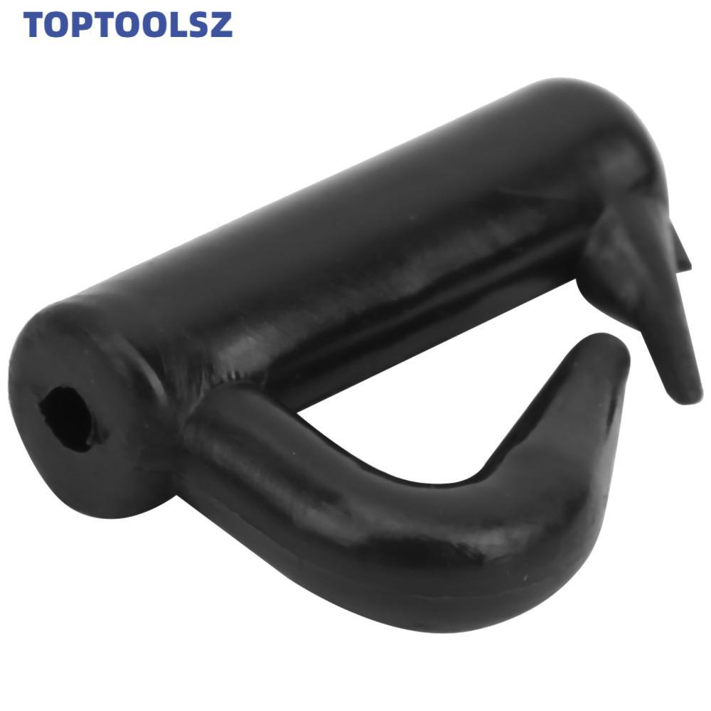 TOPTOOLS 200PCS Clevis Snaps, พลาสติก 13 มม.หมุน Snaps, แบบพกพาสีดําน้ําหนักเบา Spinner Snaps Fishin