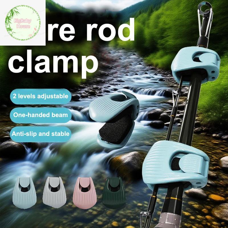 BigBabyHouse 1pcs เบ็ดตกปลาแบบพกพาคลิป AntiScratch ฟองน้ํา Pad Secure Gear สําหรับเดินป่า Lake ตกปลา