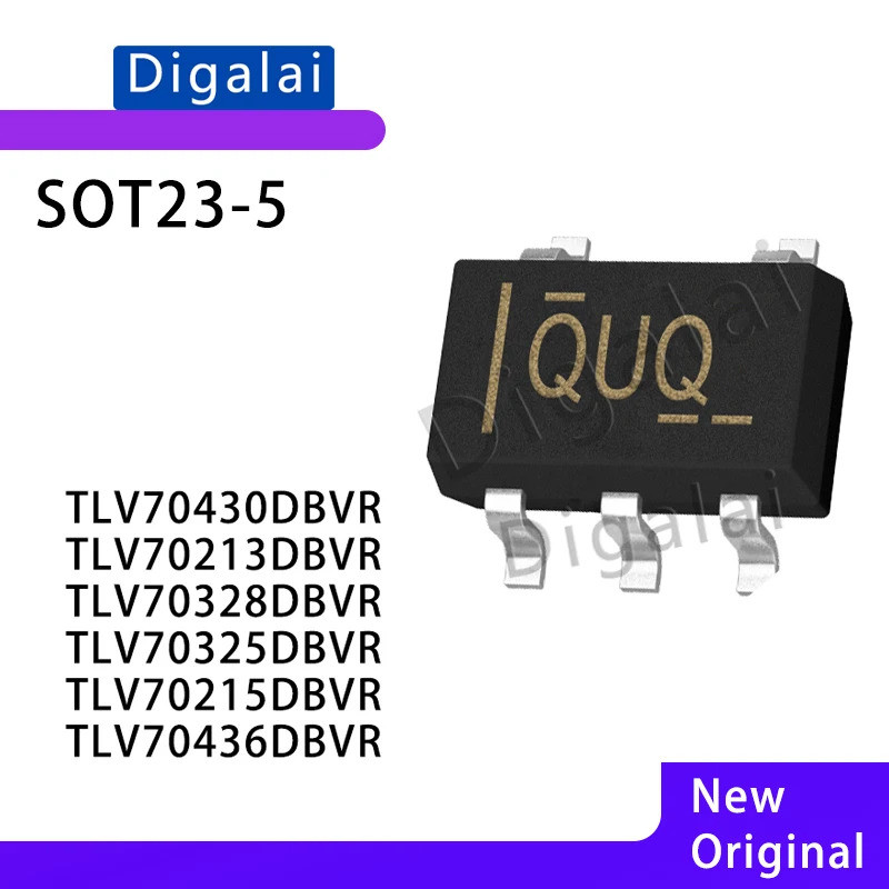 5PCS original TLV70430DBVR TLV70213 TLV70328 TLV70325 TLV70215 TLV70436DBVR SOT23-5 LDO Linear Regul