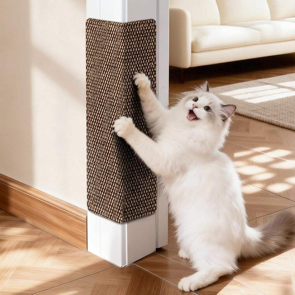Wall Cat Scratcher สําหรับแมวในร่ม,19.6x7.8มุม Cat Scratcher,Cat Scratch Pad เฟอร์นิเจอร์ป้องกันสําห