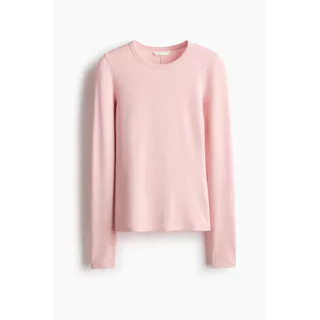 H&M(เอชแอนด์เอ็ม) เสื้อยืดแขนยาวแบบเจอร์ซีย์ ผู้หญิง 1254718_12