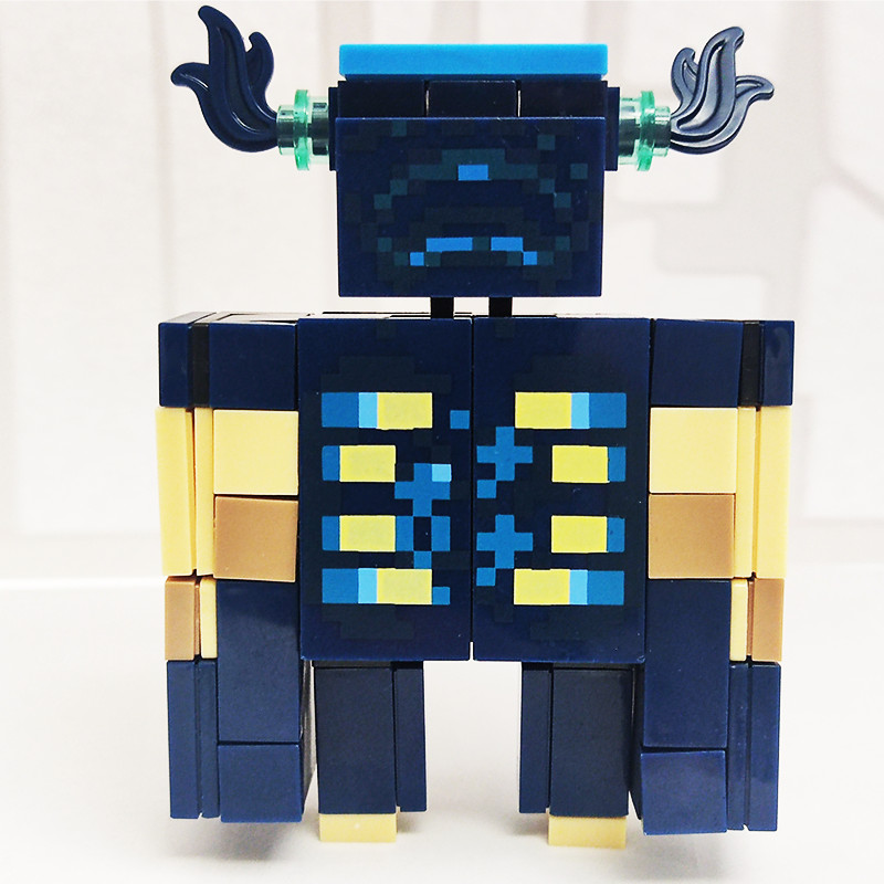 minecraft toy lego minecraft ของขวัญวันเกิด Minecraft Building Block Minifigure Warden Warden Guardi