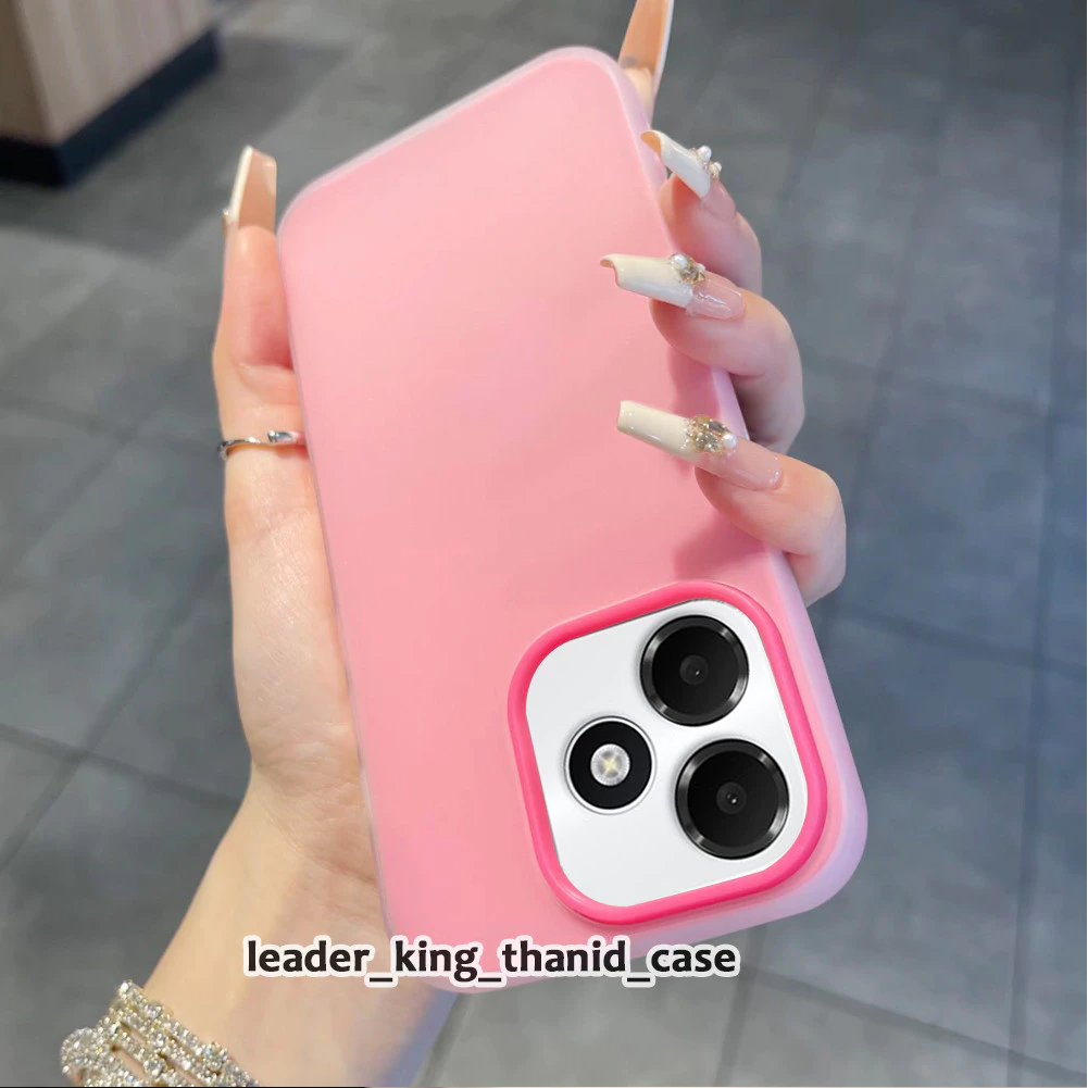 เคสมือถือ สำหรับ OPPO A6C A6S A6X A6T Pro A6 4G/5G เคส2ชั้น สีพื้นพาสเทล สีสันสดใส ป้องกันกระแทกดี เปิดเลนส์กล้อง 057