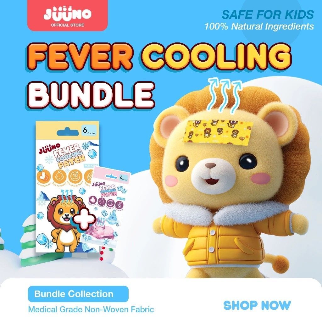 JUUNO FEVER COOLING PATCH - LEO (ORANGE) 6 ชิ้น
