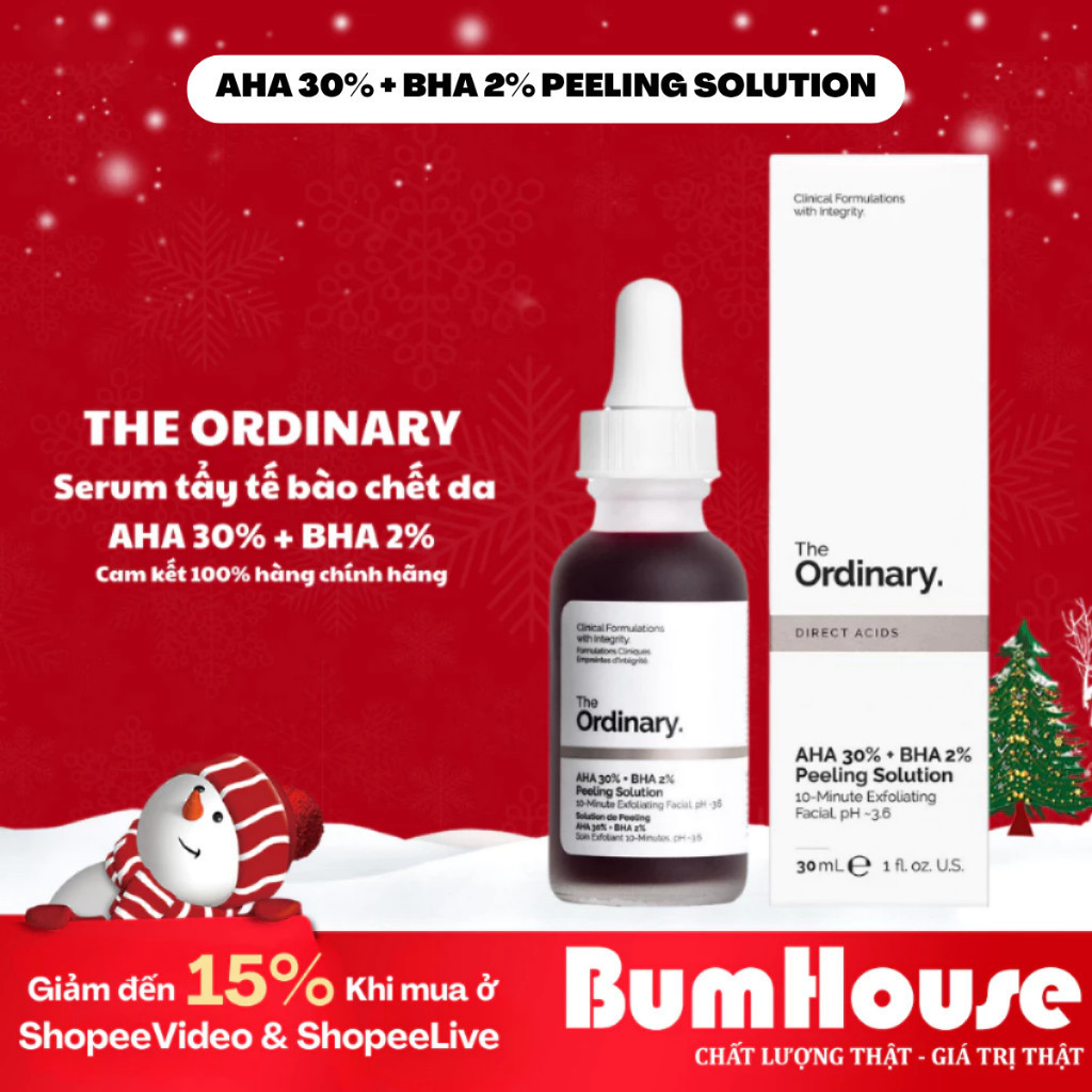 The Ordinary AHA 30%+BHA 2% Peeling Solution 30ml