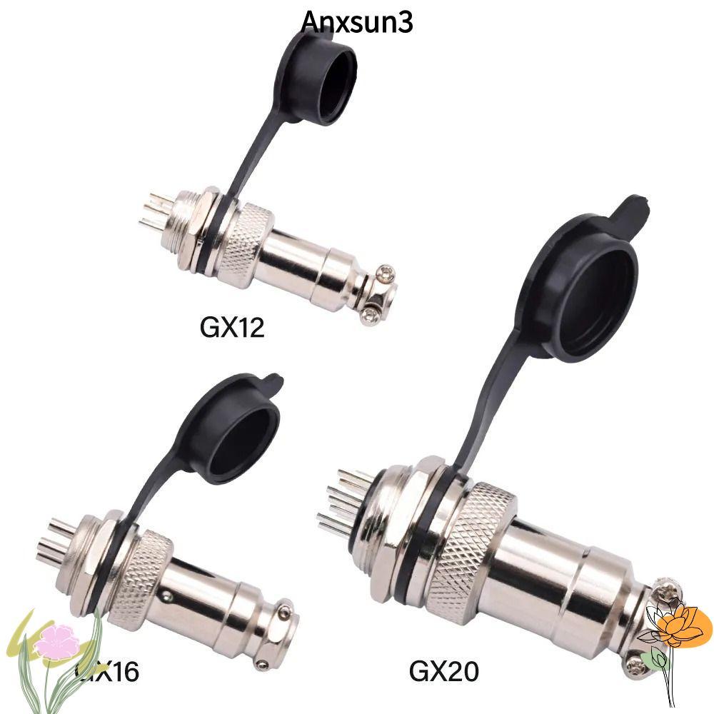 ANXSUN3 Aviation Circular Plug Socket Cover, GX12 GX16 GX20 กันน้ํา GX12 GX16 GX20 หมวกฝุ่น, ป้องกัน