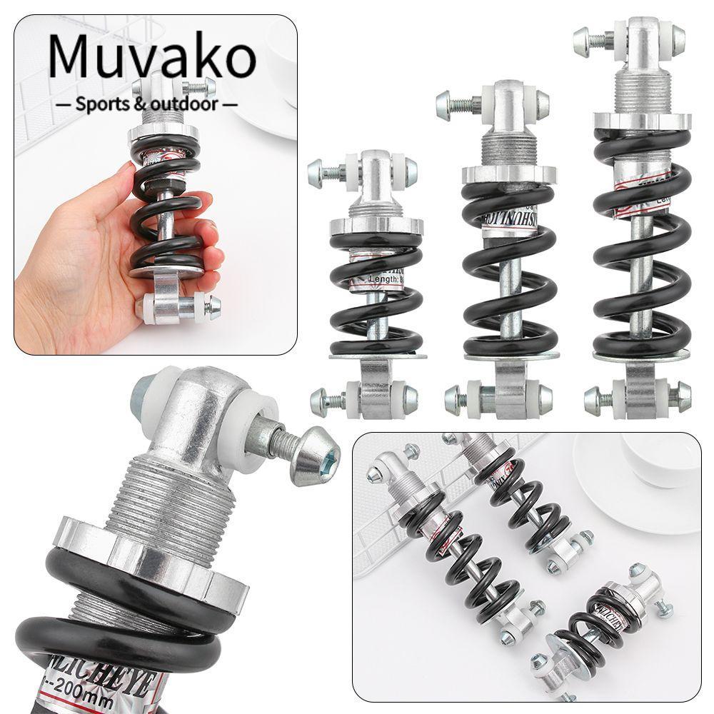 MUVAKO สปริงโช้คอัพจักรยานสีดําอุปกรณ์เสริม 500/600/750/1200lb MTB โช๊คหลัง