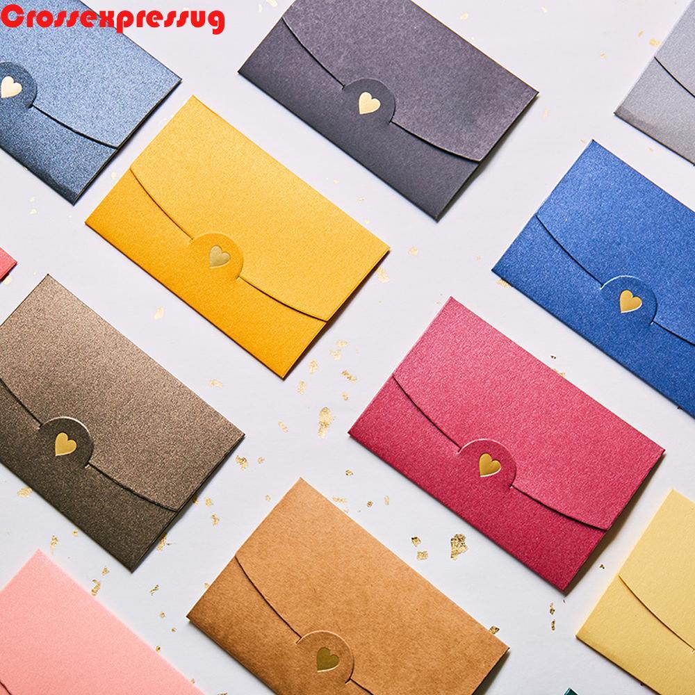 VORTEX Mini Envelopes สําหรับงานแต่งงานของขวัญซองจดหมายเชิญ Pearlescent กระดาษ 10.5*7 ซม.การ์ดอวยพร