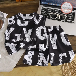 ชุดเซ็ตเสื้อกล้ามเด็ก ชุดกล้ามน่าร้อน สำหรับเด็กผู้ชาย ชุดเด็กแฟชั่น เท่ๆ สายสตรีท งานฮิต