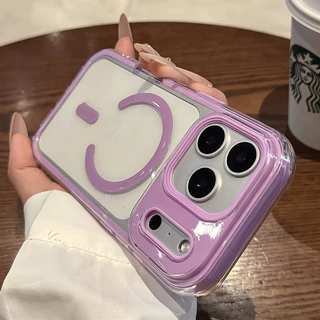เคสโทรศัพท์แม่เหล็ก สําหรับ iPhone 17 Pro Max Air 16 15 14 Pro Max 16 Plus สีลูกกวาดกันกระแทกซิลิโคนอ่อนนุ่ม