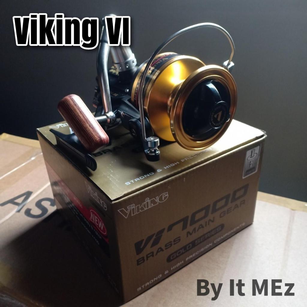 ของแท้ ราคาถูก  รอกตกปลา รอกสปิน รอกไวกิ้ง Viking VI Brass Main Gear เหมาะกับงานหน้าดิน ลงทะเล พร้อม