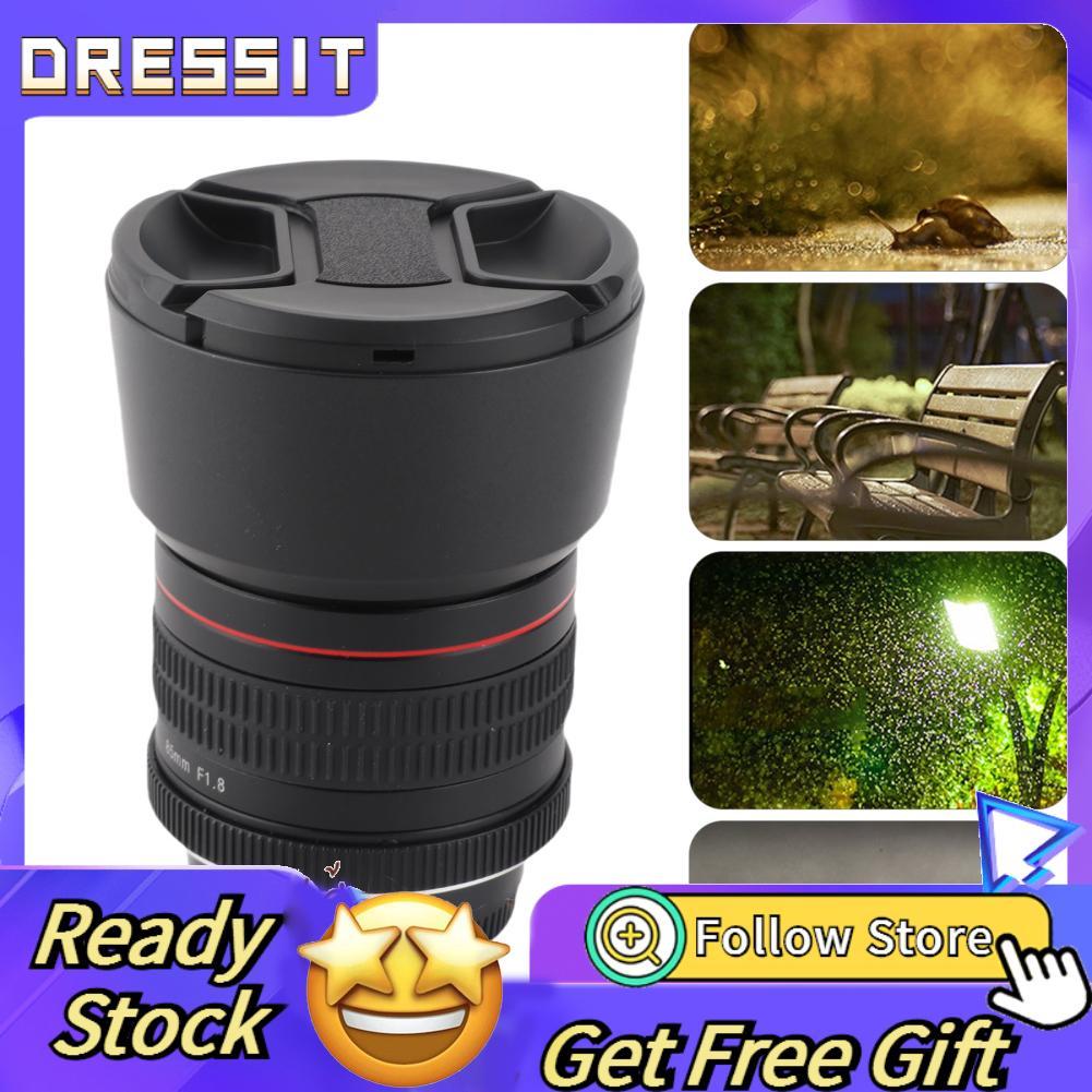 Dressit-th Dressit-th 85 มม. F1.8 รูรับแสงขนาดใหญ่ Full Frame Manual Focus Portrait Prime Lens Mount