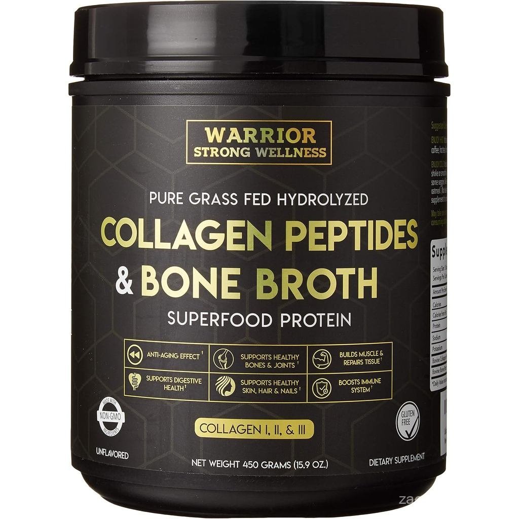 พรีเมี่ยมคอลลาเจนเปปไทด์ B Broth Powder: Grass Fed Hydrolyzed Collagen Boost สําหรับเล็บผิวเพื่อสุขภ