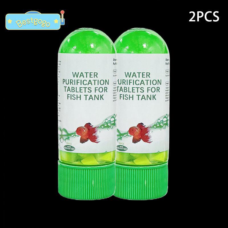 [Bestgogo-t] 2 ชิ้นถังปลาน้ํา Purification Aquarium Water Purification เม็ดสําหรับถังปลา Turbidity Removal น้ําที่มีประสิทธิภาพสําหรับปลา