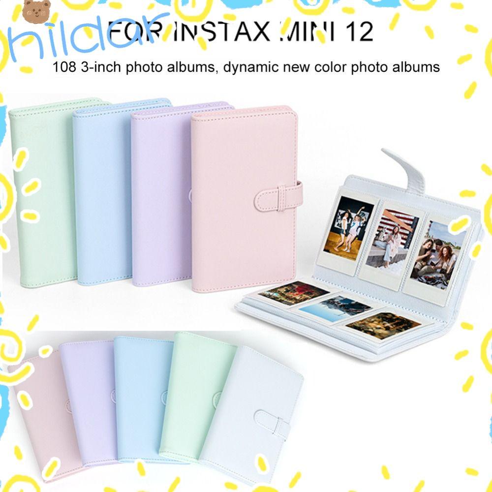 HLAR ฟิล์มกล้องหนัง PU กระดาษภาพถ่าย 3 นิ้วสําหรับ Fujifilm Instax mini 12