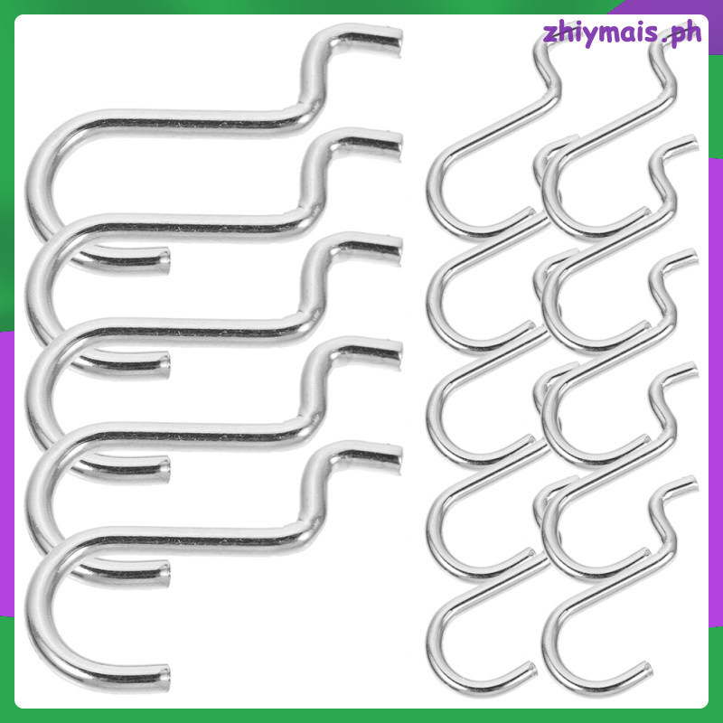24PCS Pegboard ตะขอ Workshop Heavy Duty โลหะ J ตะขอโรงรถแขวนเครื่องมือ Pegboard อุปกรณ์เสริมยูทิลิตี