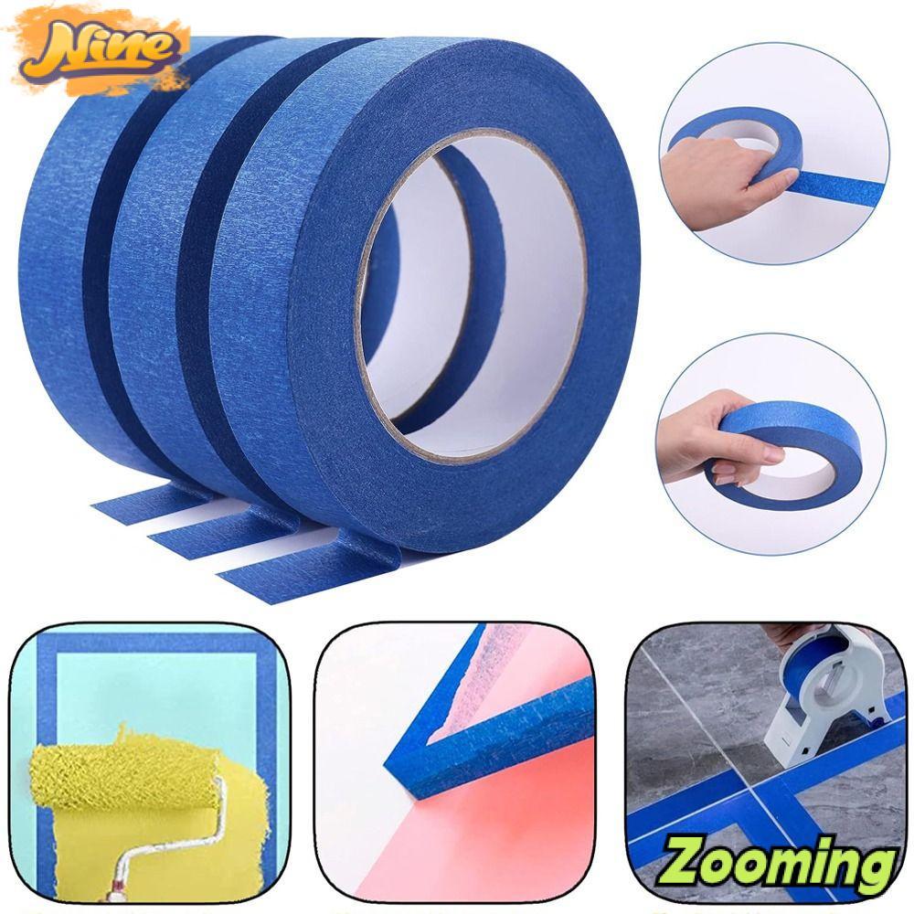 ZOOMING Blue Painters Tape, Multi Size Blue Painting Masking Tape, DIY Craft Temperature Resistance Peel Masking Sticker Decor Craft