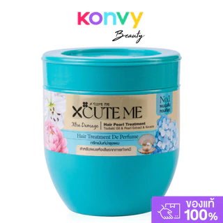 Xcuteme Xtra Moist Hair Hya Treatment 450ml เอ็กซ์คิวท์ มี ทรีตเมนต์บำรุงผมสูตรผสมน้ำมันจากดอกสึบากิและไฮยาลูรอน.
