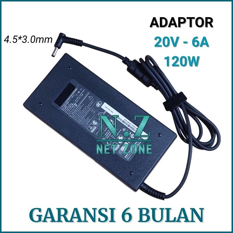 Chicony 20V 6A อะแดปเตอร์ชาร์จสําหรับ MSI GF63 Thin 10sc 11sc (120W) -NZONE