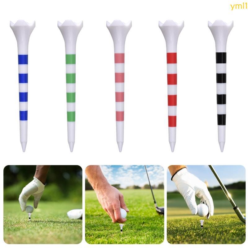 Yml1 20 ชิ้นชุดกอล์ฟ Tees กอล์ฟพลาสติก Tees กอล์ฟฐานสนับสนุน Tees Golfs Tees Golfs Tees อุปกรณ์การฝึ