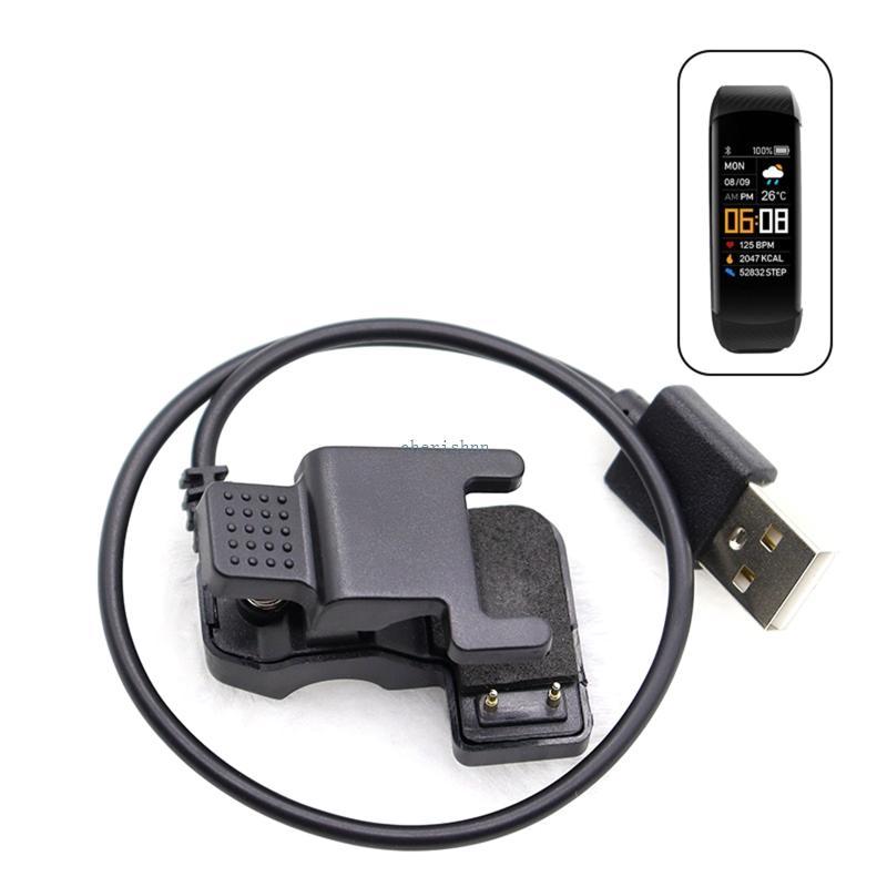 CH* เปลี่ยน USB Charger สายชาร์จคลิปสําหรับ TW64 68 สําหรับ Smart Band Cable Ada