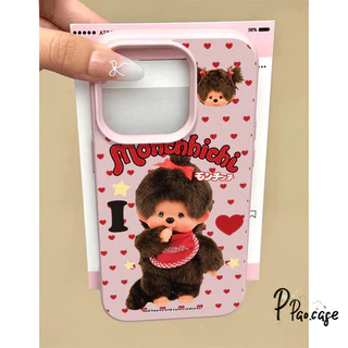 เคสไอโฟน17 11สำหรับ IPhone 17 AIR 15 13 11 16 12 14 Pro Max 15 Plus XR X เคสหนังสือลายลายมอนชิชชี น่ารัก สไตล์ฮิต คู่รัก
