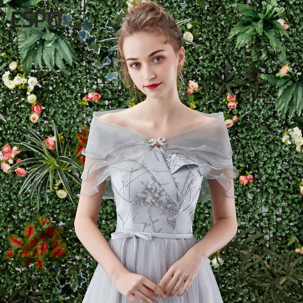 ESPO งานแต่งงาน Cape จัดเลี้ยง Elegant Party Dress Cloak