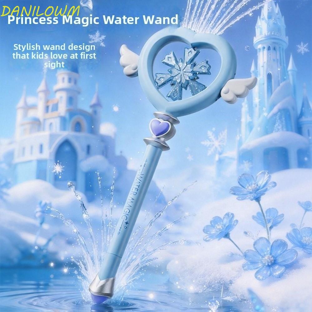 DANILOWM Water Wand, Fairy Wands Love Shaped Princess Water Spray Toy, Water Park Toy 7 หลุม Star Im