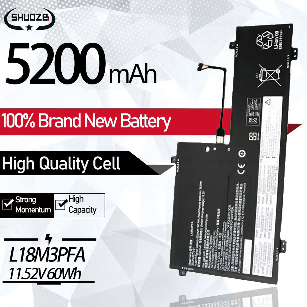 L18D3PF2 L18M3PFA Laptop Battery For Lenovo Yoga C740-15IML Yoga C740-15 5B10T83739 3ICP4/67/141 11.