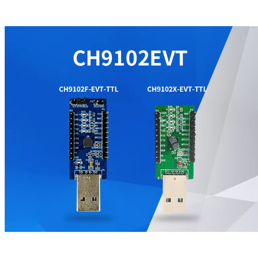 CH9102F-EVT-TTL/CH9102X-EVT-TTL U เปิดเชือกกระดานประเมินคณะกรรมการพัฒนาคณะกรรมการควบคุมอุตสาหกรรม WC
