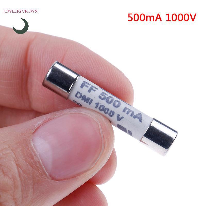 1 PC FF 0.5A 500mA 1000V dmi ฟิวส์สําหรับมัลติมิเตอร์ F15B F17B F18B 6.3x32 มม. [VN]