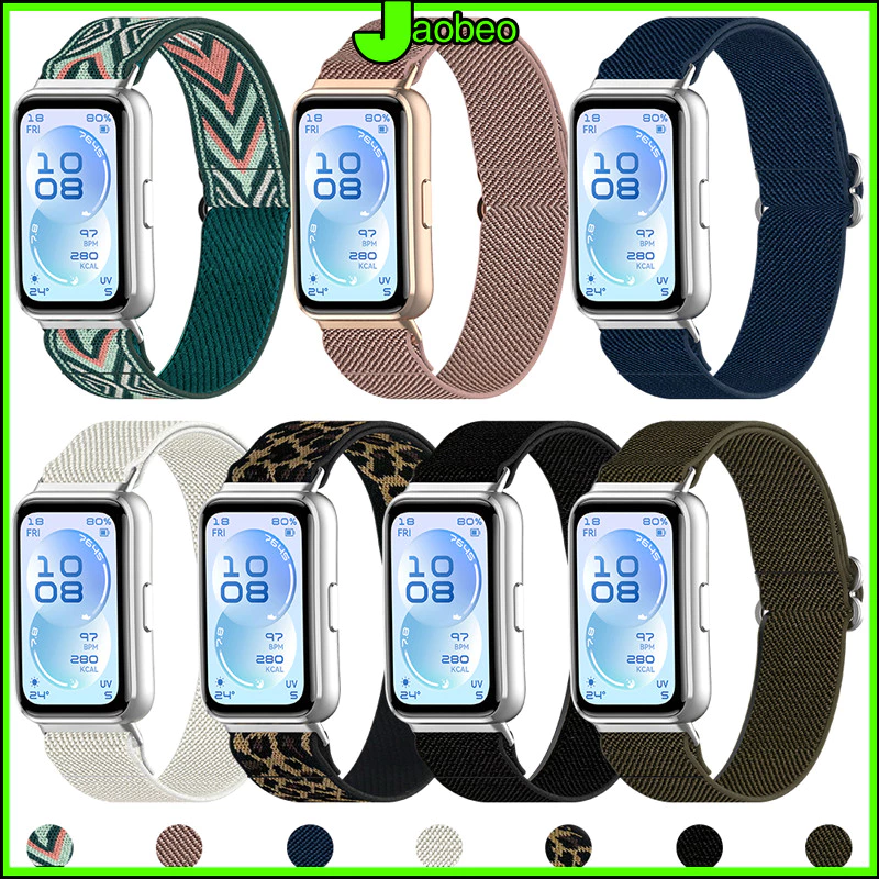 สายยืดหยุ่นไนล่อน for Huawei Band 11 /11 Pro / 10 9 8 สายรัดข้อมือ Scrunchie เข็มขัดข้อมืออุปกรณ์เสริม