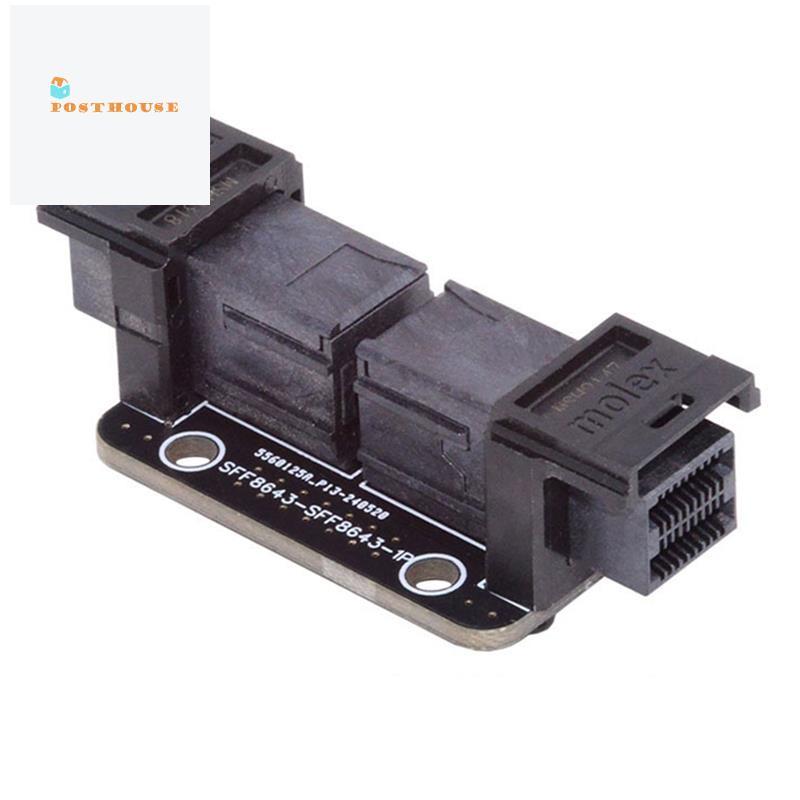 [posthouse]อะแดปเตอร์ PCI-Express 4.0 Mini SAS HD SFF-8643 หญิงกับ SFF-8643 หญิง SFF-8643 อะแดปเตอร์