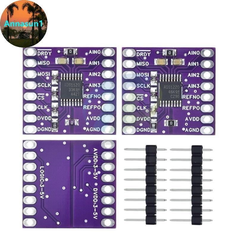 Annasun 16 บิต 24 บิต ADS1120 ADS1220 ADC บอร์ดช่วงแรงดันไฟฟ้ากว้างสําหรับสัญญาณ PLC อ่านและการตรวจส