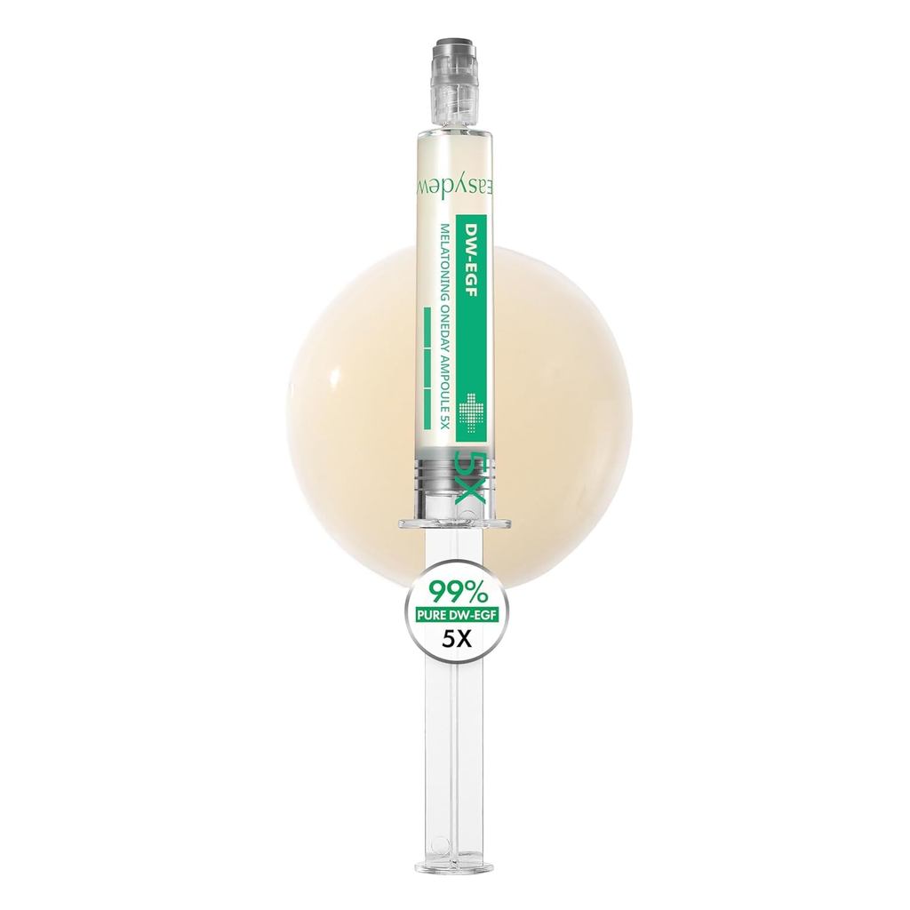 Easydew DW-EGF g Ampoule 5X - Hydrating Dark Spot Serum with Niacinamide & for Uneven - Fast Absorbi