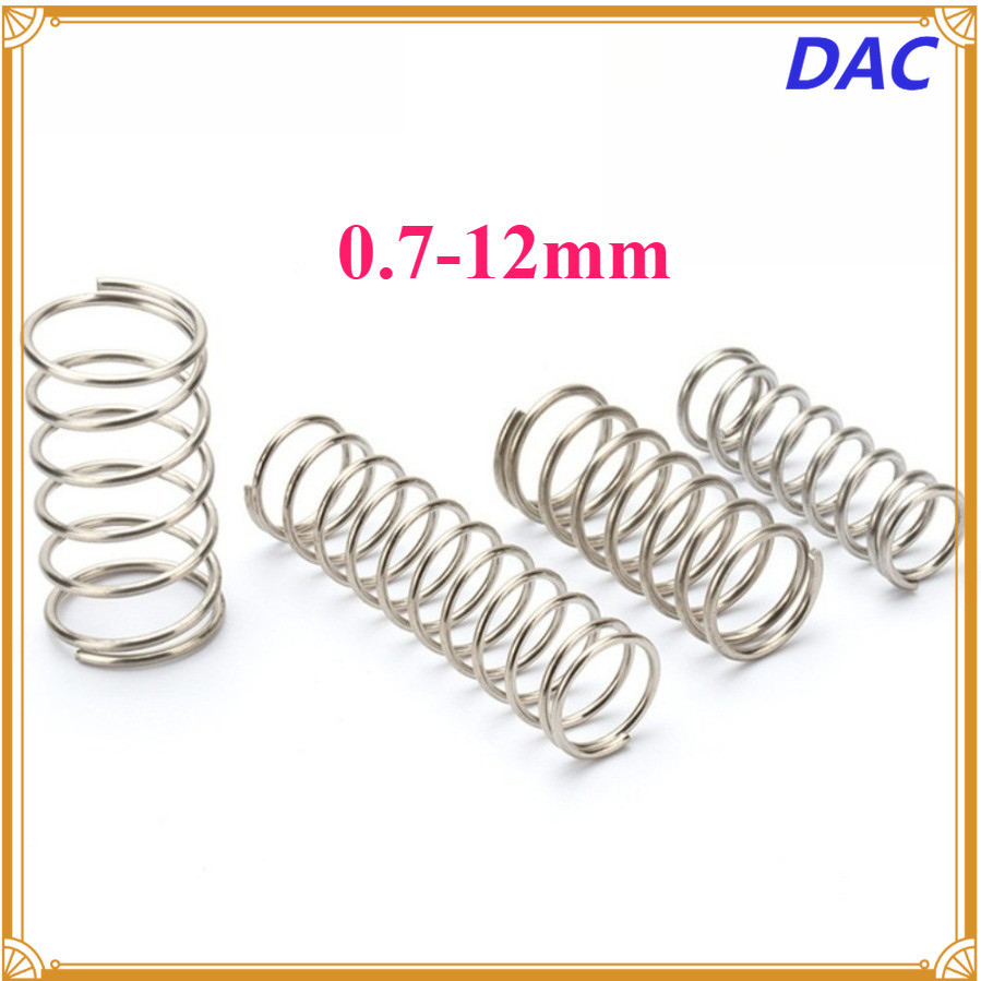 สปริงแรงดัน สปริงอัด สแตนเลส304 /SUS 304 d0.7mm * OD4-12mm AC-MB-1