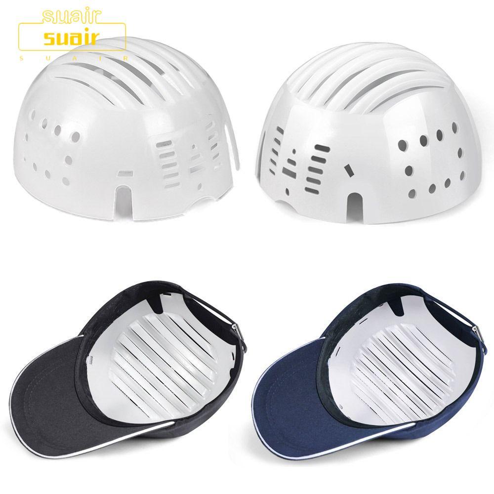 หมวกป้องกันกระแทกด้านหน้า SUAIR ผลิตจากพลาสติก PE ปลอดภัยและระบายอากาศได้ดี