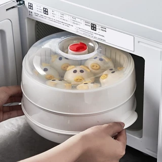 หม้อนึ่งไมโครเวฟ 3-IN-1 อุ่นอาหาร นึ่งไว ฝาปิดล็อก ทนต่อความร้อน อเนกประสงค์ ใช้งานสะดวก