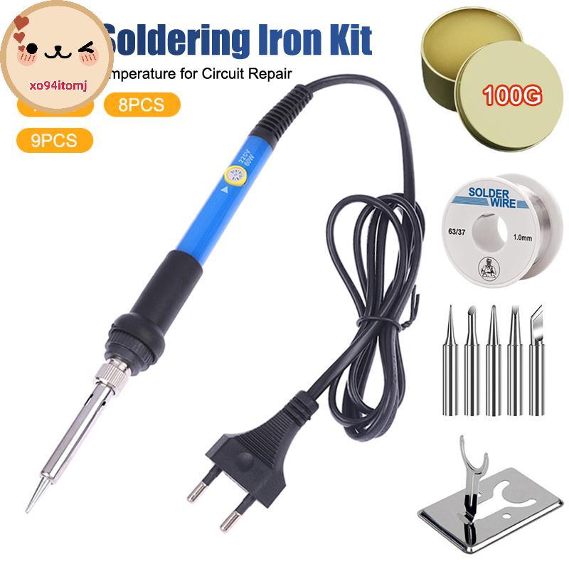XOTOMJ 220 V 60 W หัวแร้งชุดเดิมไฟฟ้าเชื่อมอุณหภูมิปรับ Ph Plug Heavyduty สําหรับ Home Circuit Repair เครื่องมือเชื่อม TH