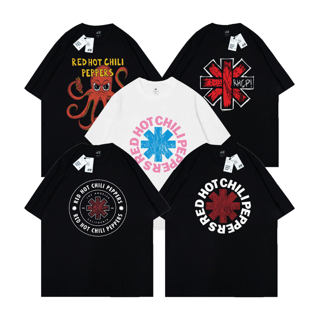 เสื้อยืดวง Rhcp Red Hot Chili Peppers Tour Classic