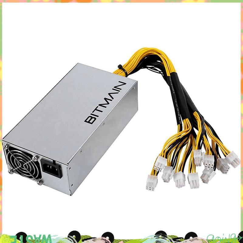 APW7 1800W PSU Bitmain Mining Power Supply สําหรับ Bitmain S9/L3 +/A6/A7/R4/S7/E9 พร้อม 10X PCI-E 6P