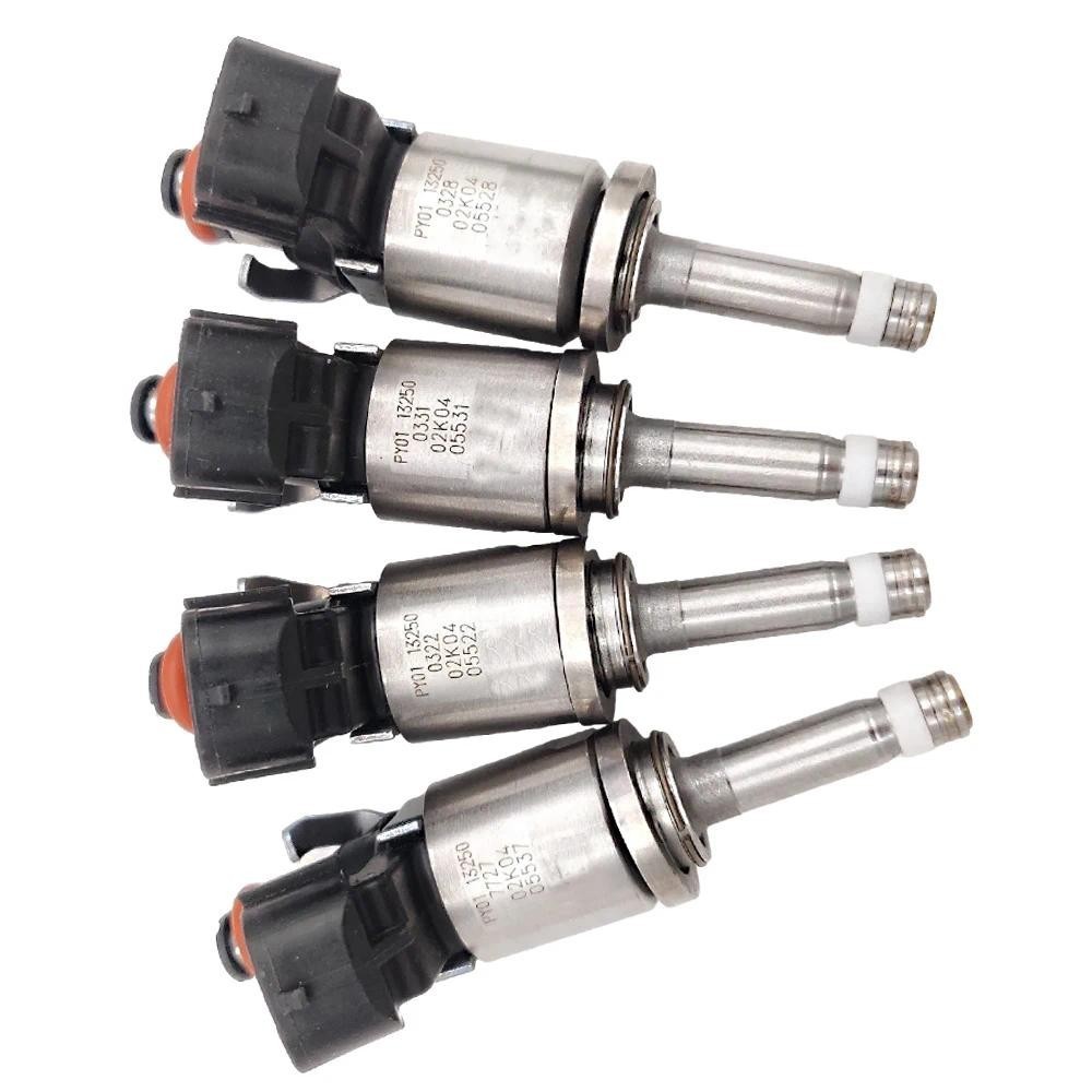 หัวฉีดน้ํามันเชื้อเพลิง 4 ชิ้น PY01-13-250 PY0113250 สําหรับ Mazda 6 CX-4 CX-5 2.5L L4