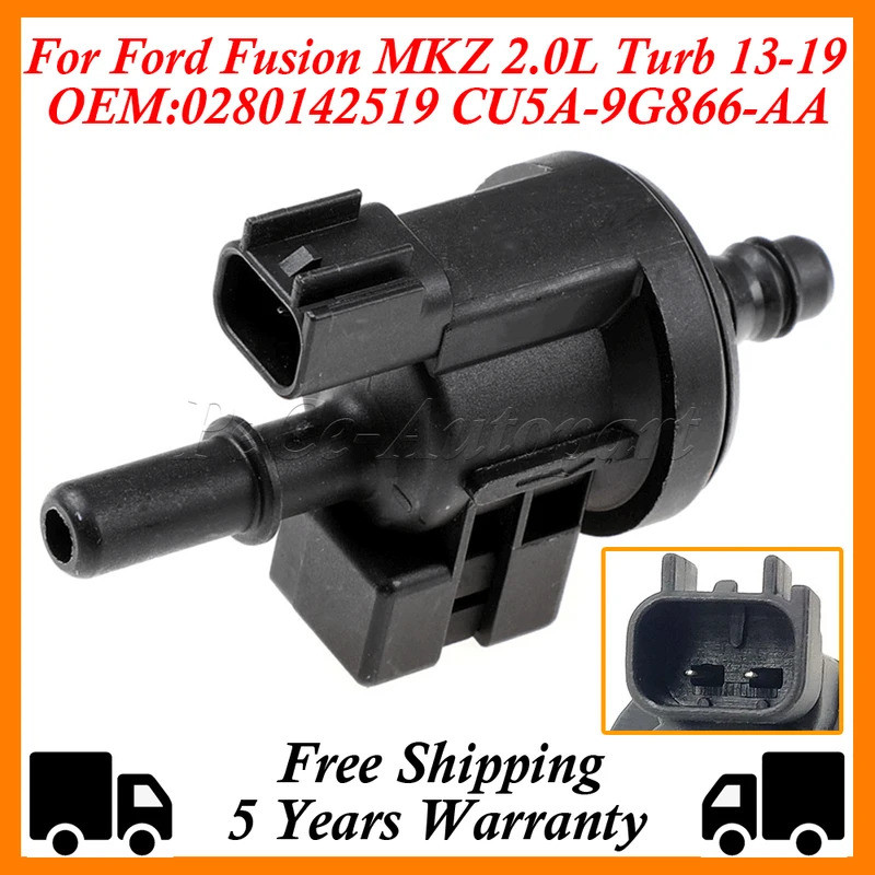 ใหม่ Vapor Canister Purge Valve เหมาะกับ Ford Fusion MKZ 2.0L Turb 2013-2019 0280142519 CU5A-9G866-A
