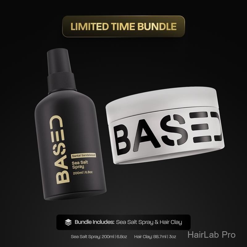 TH  เซ็ทจัดแต่งผมผู้ชาย 2 ชิ้น สเปรย์เกลือทะเล l + แคลย์จัดแต่งผม 88.7ml เพิ่มวอลลุ่ม ตั้งผมอยู่ทน สไตล์ธรรมชาติ กลิ่นซา
