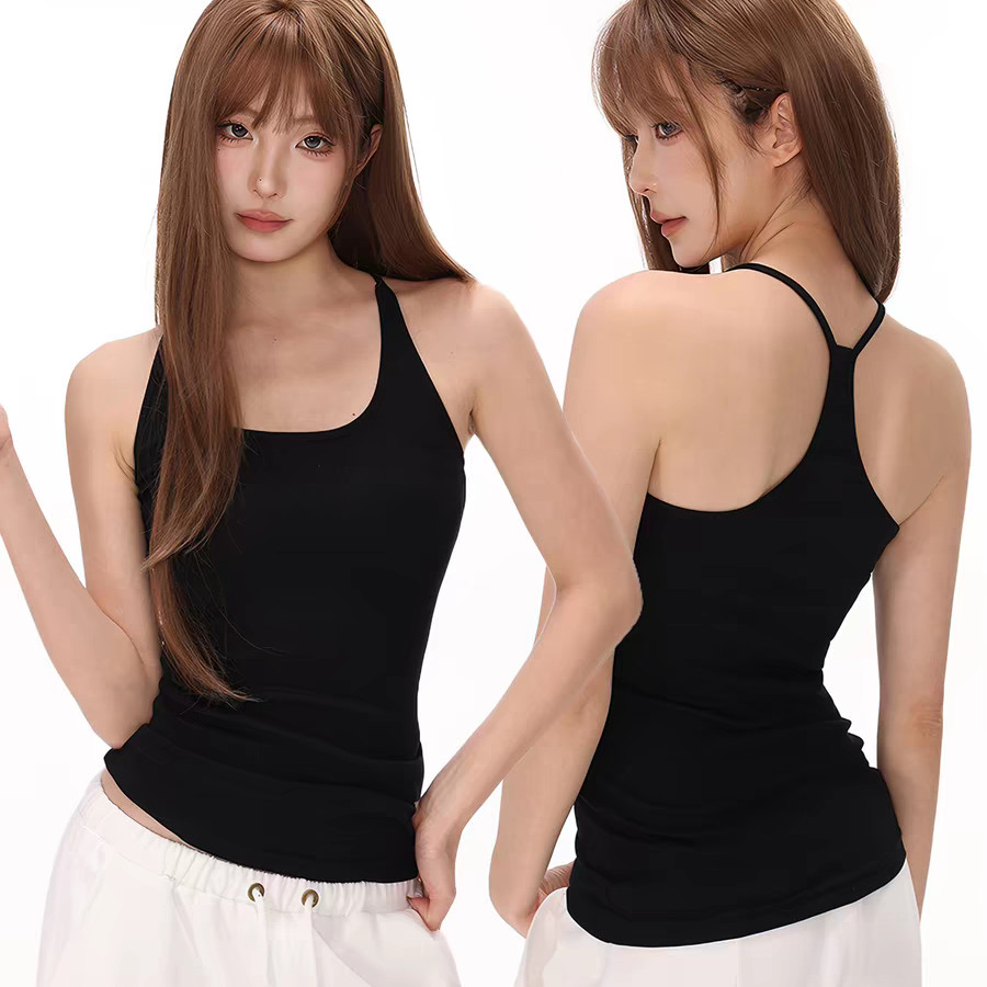 เสื้อกั๊กผู้หญิผู้หญิง ดีไซน์พอดีตัว ซ่อนไขมัน และเพิ่มความสูง สวมใส่สบายมีแผ่นรองหน้าอก