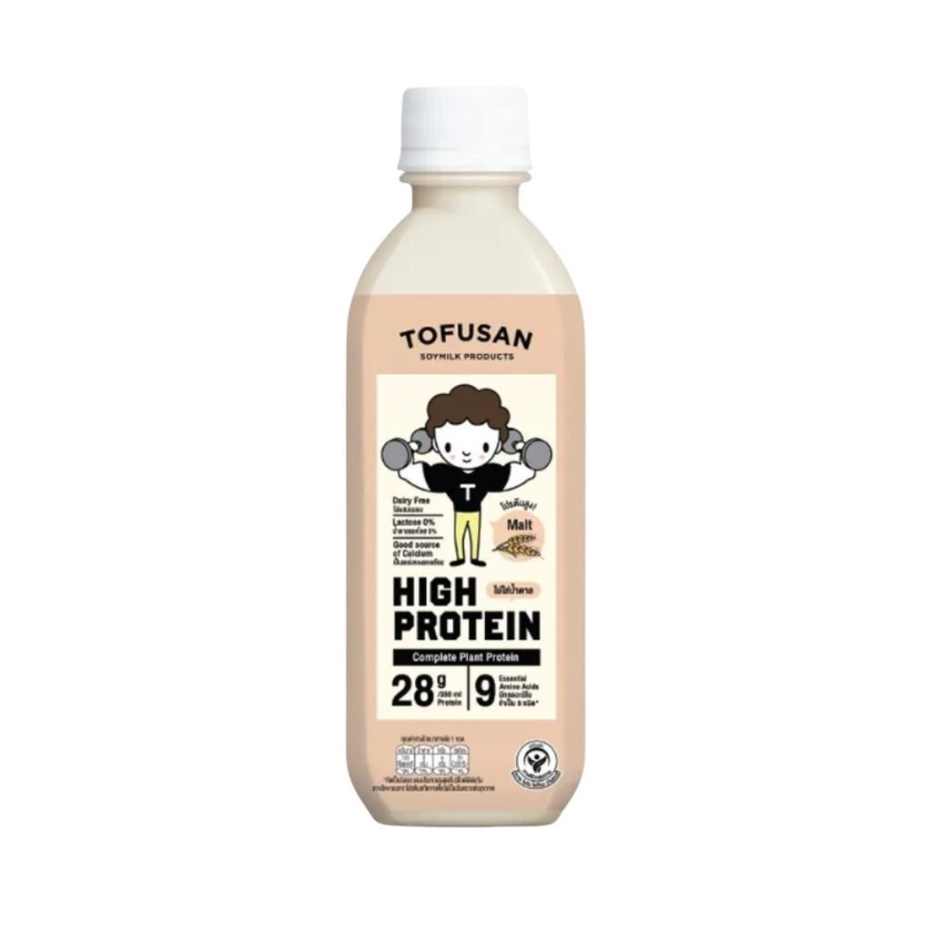 โทฟุซัง โปรตีนสูงมอลต์ (Tofusan Hi-Protein 0% Sugar Malt 350ml.)