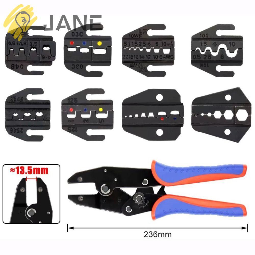 JANE CRIMPING คีมขากรรไกร, 10WF/10A/103 สีดํา CRIMPING คีม Jaw, HS03BC/30J/40J 2546B/35WF/125 Termin