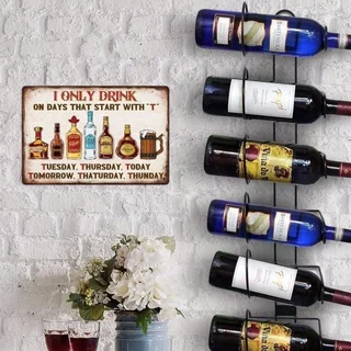 HELLOYOUNG ป้ายดีบุกโลหะตลกสําหรับ Bar Man Cave Wall Decor