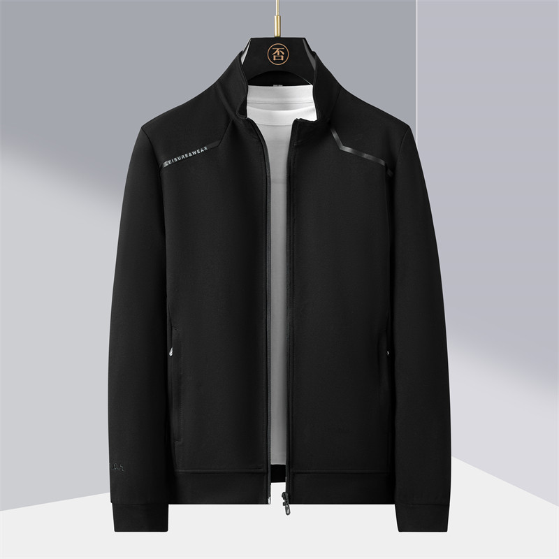 ฤดูใบไม้ผลิฤดูใบไม้ร่วงชายเสื้อสเวตเตอร์ถักหลวม Stand-Up Collar แฟชั่นสบายๆกีฬา All-Match แจ็คเก็ต Z